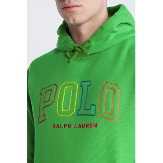 Zielona bluza męska Polo Ralph Lauren z napisami 