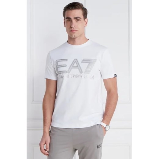 T-shirt męski Emporio Armani młodzieżowy z krótkim rękawem 