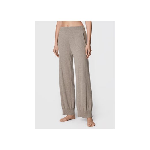 United Colors Of Benetton Spodnie dzianinowe 109V3F00A Beżowy Regular Fit United Colors Of Benetton S MODIVO