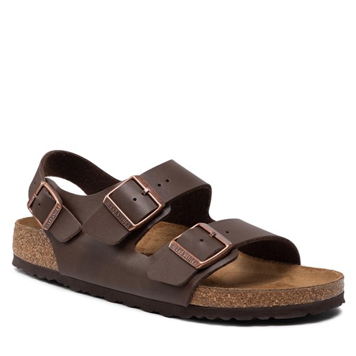 Sandały Birkenstock Milano 034701 Brązowy 44 eobuwie.pl