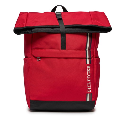 Plecak Tommy Hilfiger Th Monotype Rolltop Backpack AM0AM11792 Primary Red XLG ze sklepu eobuwie.pl w kategorii Plecaki - zdjęcie 167741167