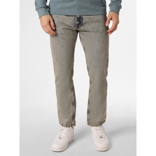 Calvin Klein Jeans Dżinsy - Authentic Straight Mężczyźni Bawełna bielony jednolity ze sklepu vangraaf w kategorii Jeansy męskie - zdjęcie 167743538