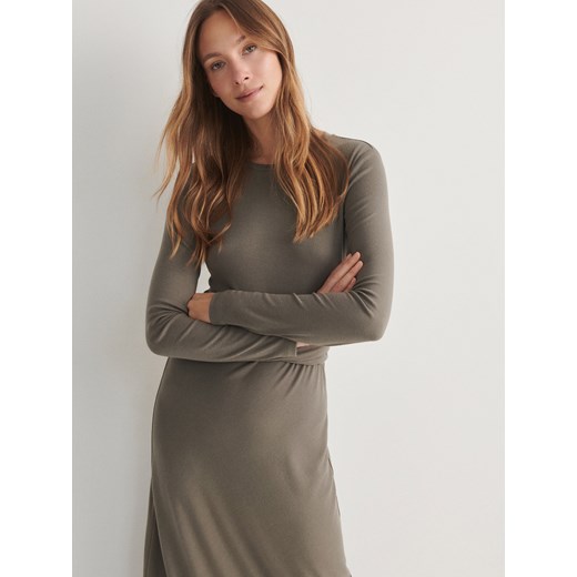 Sukienka Reserved maxi casualowa z okrągłym dekoltem 