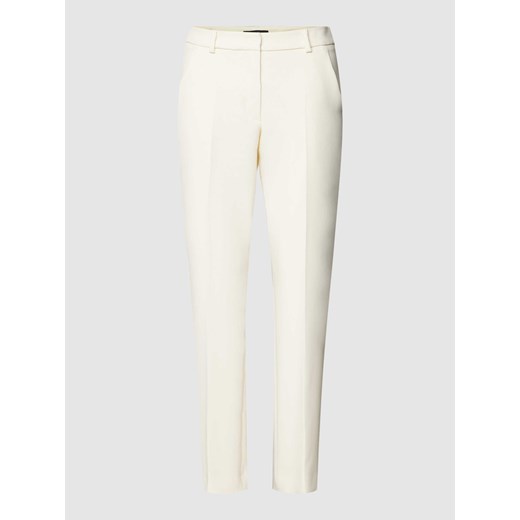 Spodnie o wąskim kroju z zakładką w pasie i kantem ze sklepu Peek&Cloppenburg  w kategorii Spodnie damskie - zdjęcie 167745649