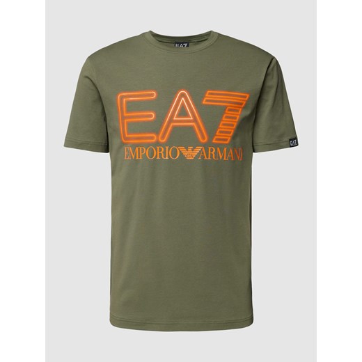 T-shirt z nadrukiem z logo ze sklepu Peek&Cloppenburg  w kategorii T-shirty męskie - zdjęcie 167745869