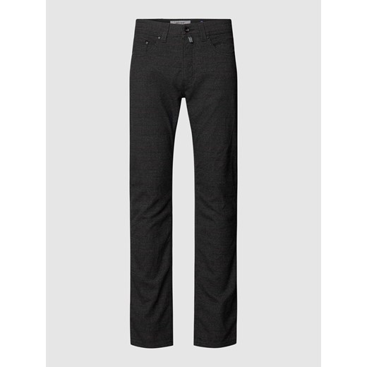 Spodnie materiałowe z fakturowanym wzorem model ‘Lyon’ ze sklepu Peek&Cloppenburg  w kategorii Spodnie męskie - zdjęcie 167749057