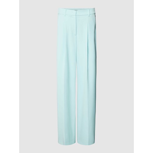 Spodnie materiałowe z wpuszczanymi kieszeniami w jednolitym kolorze ze sklepu Peek&Cloppenburg  w kategorii Spodnie damskie - zdjęcie 167749097