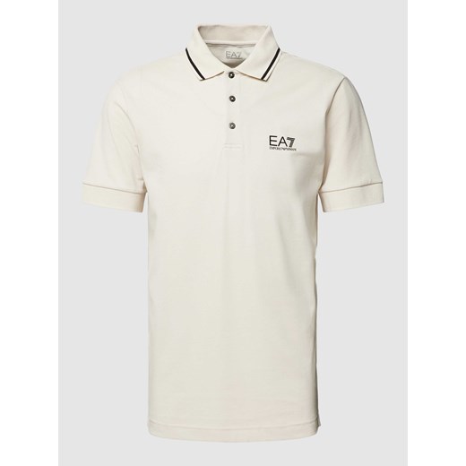 Koszulka polo z nadrukiem z logo ze sklepu Peek&Cloppenburg  w kategorii T-shirty męskie - zdjęcie 167749115