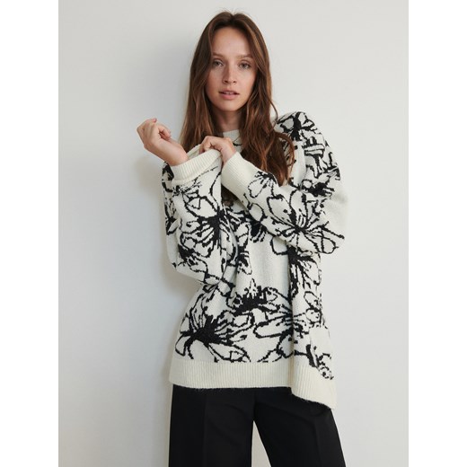 Reserved - Sweter oversize - wielobarwny Reserved S okazja Reserved