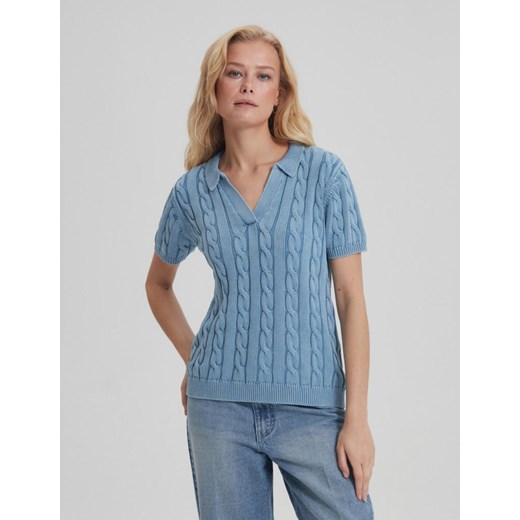 Sweter AYLLON Niebieski XS ze sklepu Diverse w kategorii Swetry damskie - zdjęcie 167754087