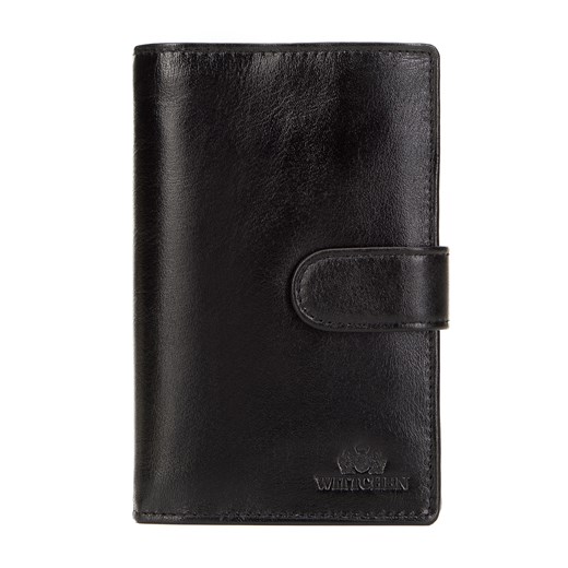 Męski portfel skórzany z dużą ilością przegródek czarny ze sklepu WITTCHEN w kategorii Portfele męskie - zdjęcie 167754165