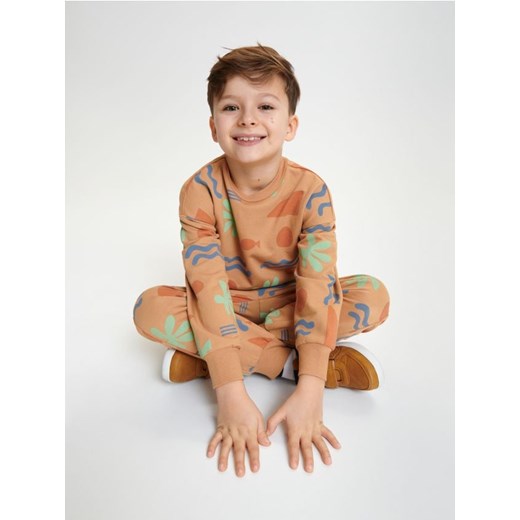 Sinsay - Komplet: bluza i spodnie - pomarańczowy ze sklepu Sinsay w kategorii Dresy chłopięce - zdjęcie 167755646