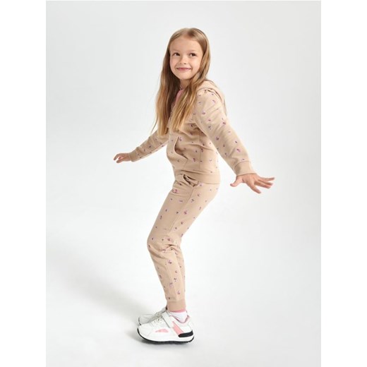 Sinsay - Spodnie dresowe jogger - beżowy ze sklepu Sinsay w kategorii Spodnie dziewczęce - zdjęcie 167755695