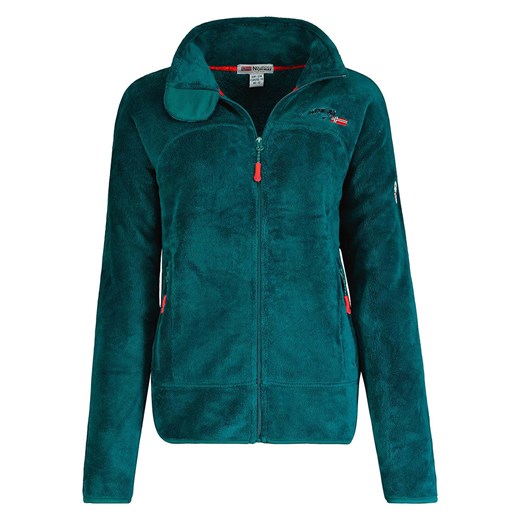 Geographical Norway Kurtka polarowa &quot;Upaline&quot; w kolorze ciemnozielonym ze sklepu Limango Polska w kategorii Bluzy damskie - zdjęcie 167759237