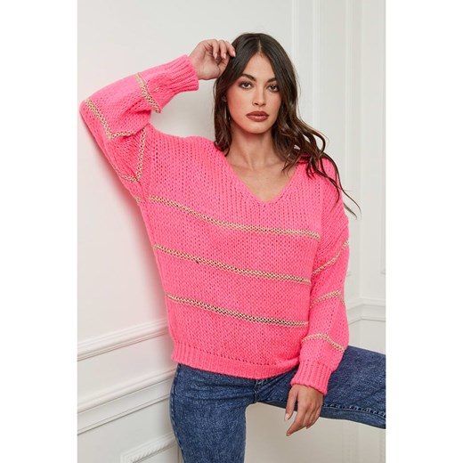 Joséfine Sweter &quot;Liah&quot; w kolorze różowym ze sklepu Limango Polska w kategorii Swetry damskie - zdjęcie 167760537