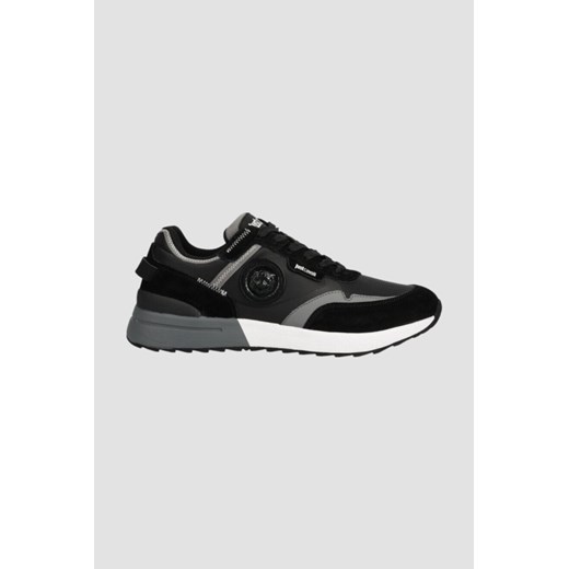 JUST CAVALLI Czarne sneakersy Fondo Action Basic, Wybierz rozmiar 45 ze sklepu outfit.pl w kategorii Buty sportowe męskie - zdjęcie 167763307
