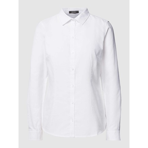 Bluzka koszulowa w jednolitym kolorze ze sklepu Peek&Cloppenburg  w kategorii Koszule damskie - zdjęcie 167764649