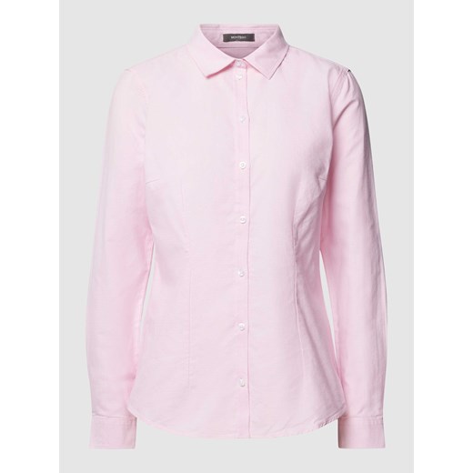 Bluzka koszulowa w jednolitym kolorze ze sklepu Peek&Cloppenburg  w kategorii Koszule damskie - zdjęcie 167765147