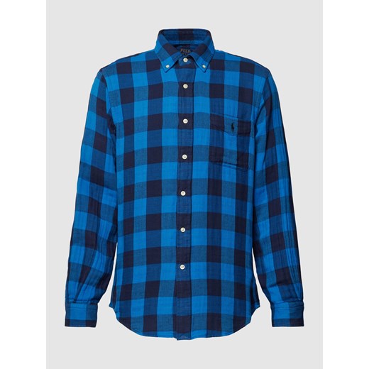 Koszula casualowa o kroju custom fit ze wzorem w szkocką kratę ze sklepu Peek&Cloppenburg  w kategorii Koszule męskie - zdjęcie 167765757