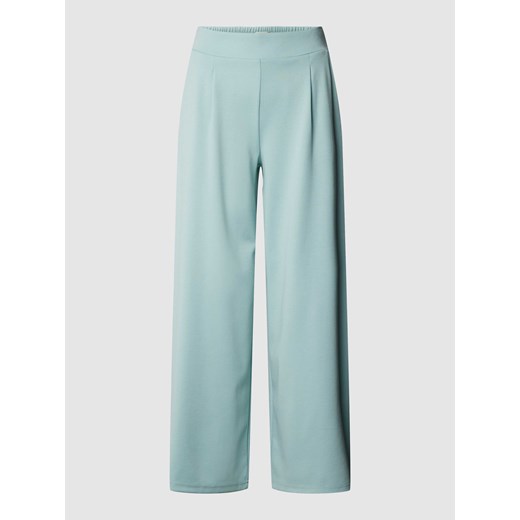 Spodnie materiałowe z szerokim,elastycznym pasem ze sklepu Peek&Cloppenburg  w kategorii Spodnie damskie - zdjęcie 167768755