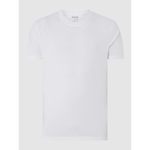 T-shirt z prążkowanym,okrągłym dekoltem model ‘RELAXCOLMAN’ ze sklepu Peek&Cloppenburg  w kategorii T-shirty męskie - zdjęcie 167769357
