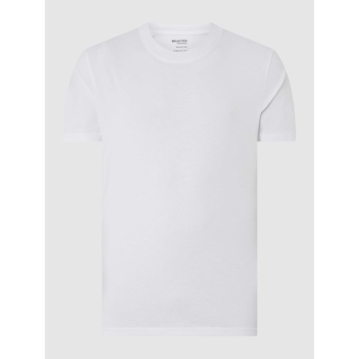 T-shirt z bawełny ekologicznej model ‘Colman’ Selected Homme S Peek&Cloppenburg 