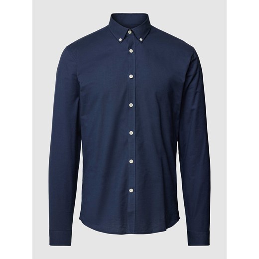 Koszula casualowa o kroju slim fit z kołnierzykiem typu button down model ‘Oxford’ ze sklepu Peek&Cloppenburg  w kategorii Koszule męskie - zdjęcie 167769415
