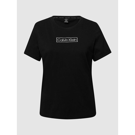 T-shirt z wyhaftowanymi logo Calvin Klein Underwear XS Peek&Cloppenburg 
