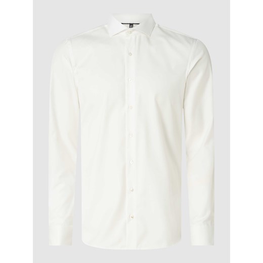 Koszula biznesowa o kroju Slim Fit z bawełny ze sklepu Peek&Cloppenburg  w kategorii Koszule męskie - zdjęcie 167769896