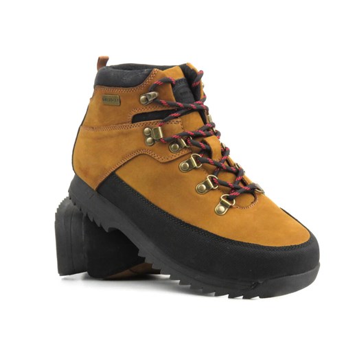 Trekkingi, buty zimowe męskie z ciepłą wyściółką - AMERICAN CLUB CY 92/23, brązowe ze sklepu ulubioneobuwie w kategorii Buty trekkingowe męskie - zdjęcie 167773725