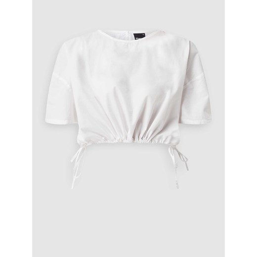 Bluzka krótka z bawełny model ‘Delilah’ ze sklepu Peek&Cloppenburg  w kategorii Bluzki damskie - zdjęcie 167775479