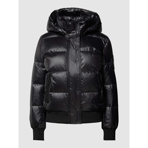 Kurtka puchowa z kieszeniami zapinanymi na zamek błyskawiczny Armani Exchange L Peek&Cloppenburg wyprzedaż