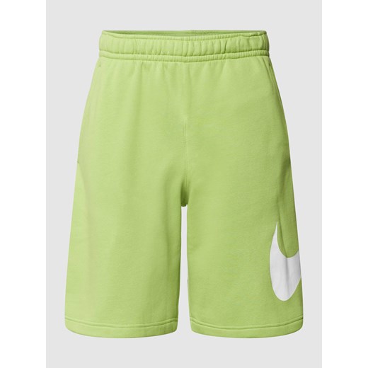 Szorty z dzianiny dresowej z nadrukiem z logo model ‘CLUB SHORT’ Nike M wyprzedaż Peek&Cloppenburg 