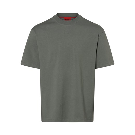 HUGO T-shirt męski Mężczyźni Bawełna jodłowy jednolity M vangraaf