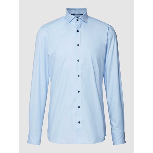 Koszula biznesowa o kroju body fit z fakturowanym wzorem model ‘Royal’ ze sklepu Peek&Cloppenburg  w kategorii Koszule męskie - zdjęcie 167778818
