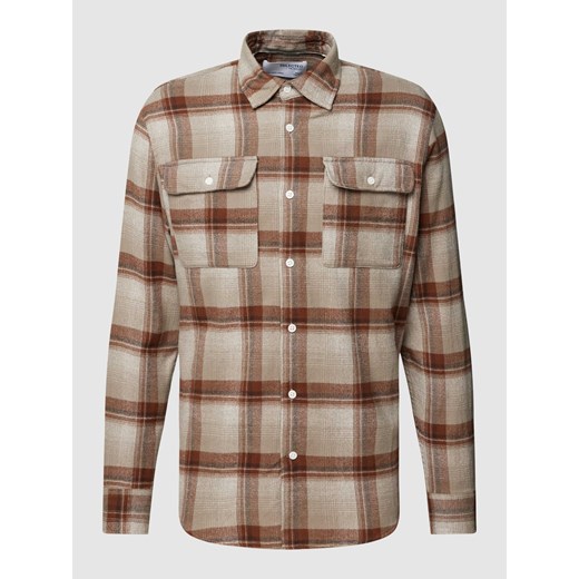 Koszula casualowa z bawełny z kieszenią na piersi ze sklepu Peek&Cloppenburg  w kategorii Koszule męskie - zdjęcie 167778968