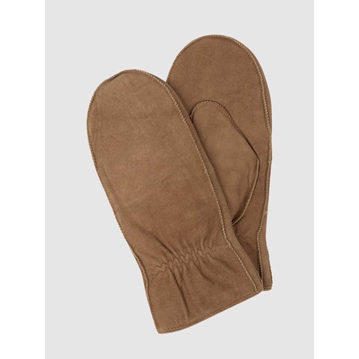 Rękawiczki z jednym palcem ze skóry welurowej ze sklepu Peek&Cloppenburg  w kategorii Rękawiczki damskie - zdjęcie 167778977