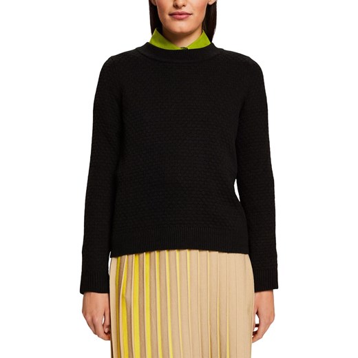 ESPRIT Sweter w kolorze czarnym ze sklepu Limango Polska w kategorii Swetry damskie - zdjęcie 167779987
