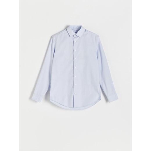 Reserved - Koszula slim z drobnym printem - jasnoniebieski Reserved S okazja Reserved