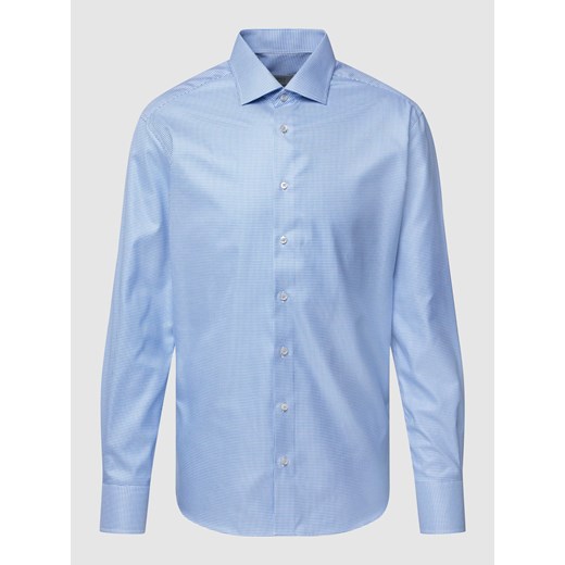 Koszula biznesowa o kroju slim fit z fakturowanym wzorem ze sklepu Peek&Cloppenburg  w kategorii Koszule męskie - zdjęcie 167784836