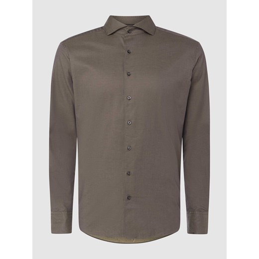 Koszula biznesowa o kroju regular fit z diagonalu ze sklepu Peek&Cloppenburg  w kategorii Koszule męskie - zdjęcie 167784899