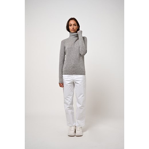 AUTHENTIC CASHMERE Kaszmirowy golf &quot;Bise&quot; w kolorze szarym ze sklepu Limango Polska w kategorii Swetry damskie - zdjęcie 167786075
