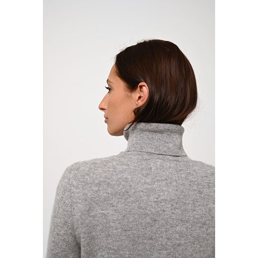 AUTHENTIC CASHMERE Kaszmirowy golf &quot;Bise&quot; w kolorze szarym M Limango Polska promocyjna cena