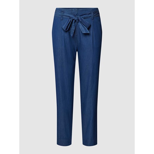 Spodnie materiałowe z wiązanym detalem model ‘Shea’ ze sklepu Peek&Cloppenburg  w kategorii Spodnie damskie - zdjęcie 167789735