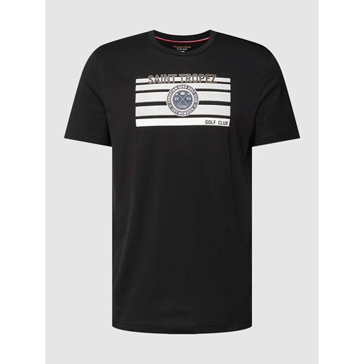 T-shirt z nadrukiem z logo XL okazyjna cena Peek&Cloppenburg 