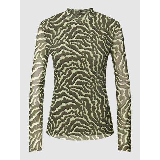 Bluzka z długim rękawem i wzorem na całej powierzchni model ‘LS WILLOW’ ze sklepu Peek&Cloppenburg  w kategorii Bluzki damskie - zdjęcie 167791145