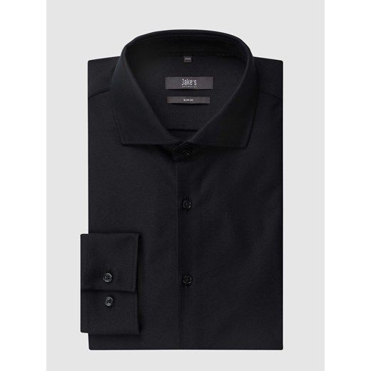 Koszula biznesowa o kroju slim fit z diagonalu ze sklepu Peek&Cloppenburg  w kategorii Koszule męskie - zdjęcie 167791277