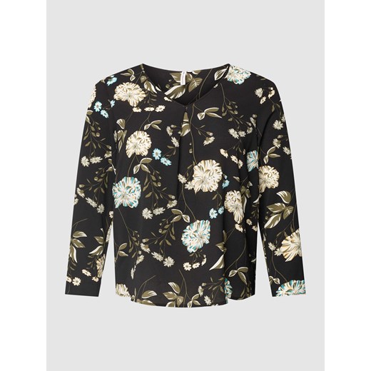 Bluzka PLUS SIZE z kwiatowym wzorem na całej powierzchni model ‘SCHIESSER’ ze sklepu Peek&Cloppenburg  w kategorii Bluzki damskie - zdjęcie 167791749