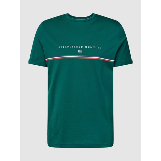 T-shirt z detalem z logo M Peek&Cloppenburg  okazyjna cena