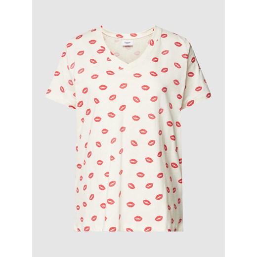 T-shirt z dekoltem w serek model ‘Tima’ ze sklepu Peek&Cloppenburg  w kategorii Bluzki damskie - zdjęcie 167792206